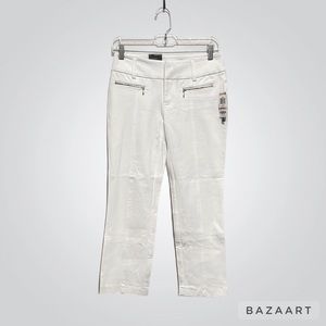 INC White Petite Sleek Tailored Fit Through Hip & Thigh pant, Work Classy Office